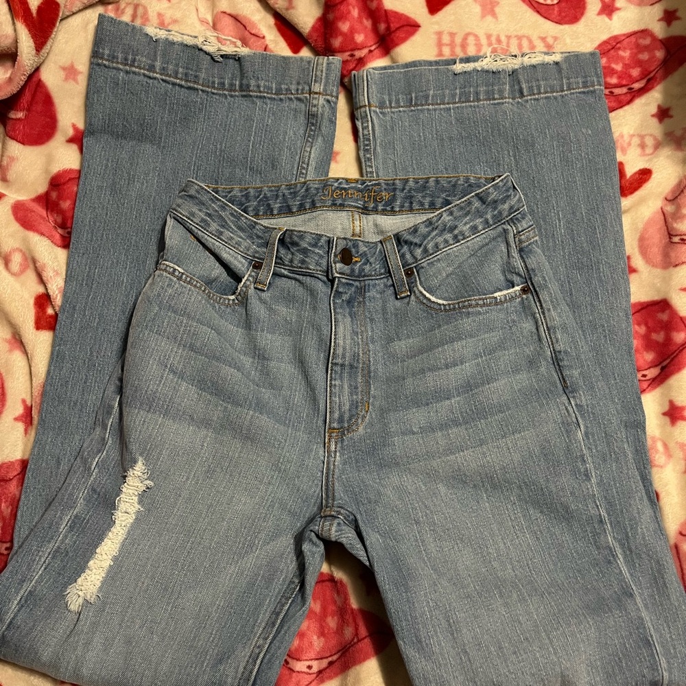 Kimes Ranch Light Blue Flare Jeans - Picture 2 of 3